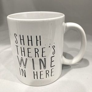 “Shh… There’s WINE in here” mug